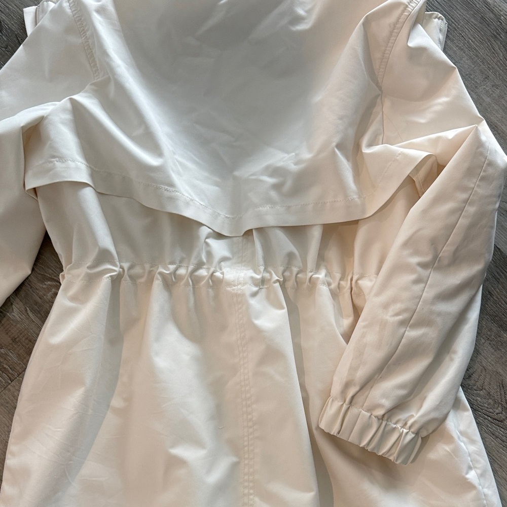 BR STANDARD Cream Hooded Jacket Raincoat sz l - Picture 7 of 8